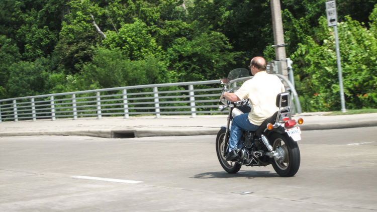 motorcycle without helmet